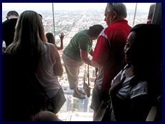 Views from Sears Tower 69 - Skydeck Ledge